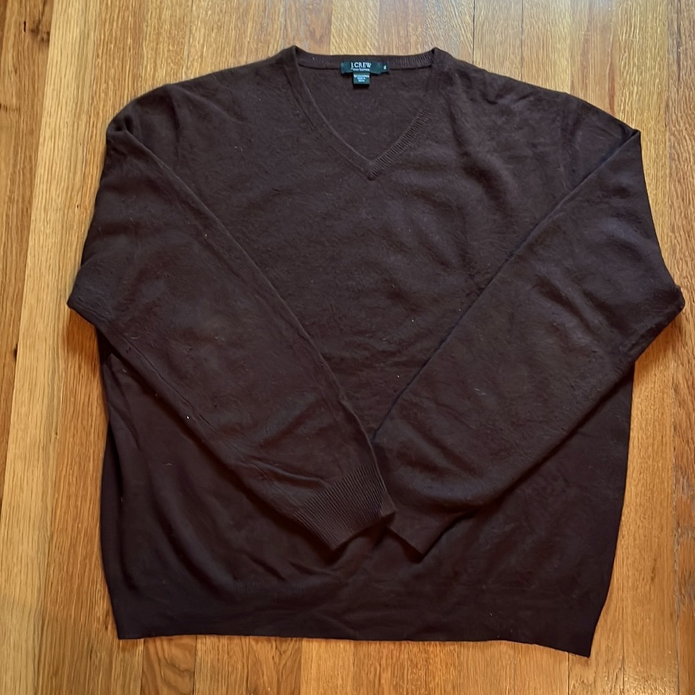 J Crew Cashmere V-Neck sweater, size XL